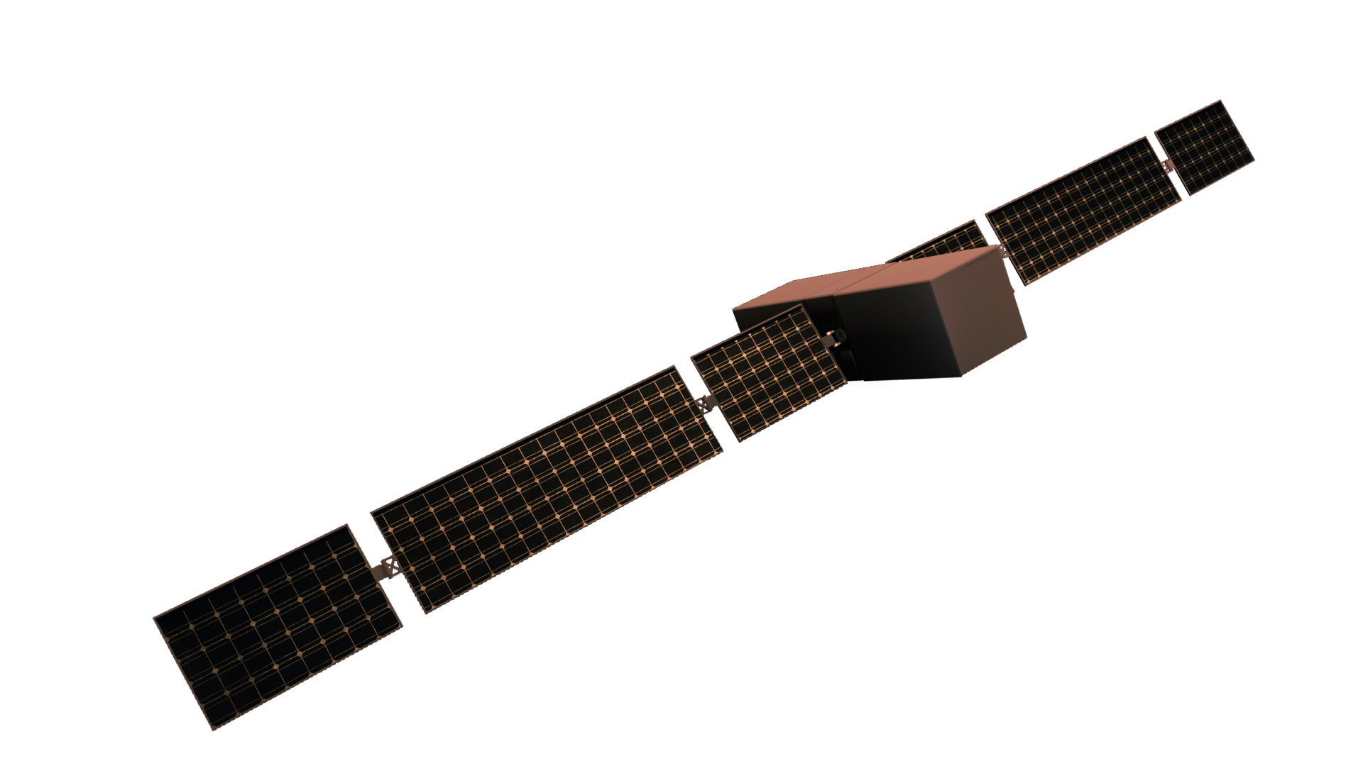 Satellite in front of the Sun